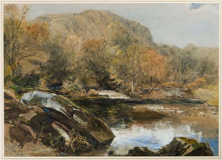 A Wooded River Landscape, Wales
